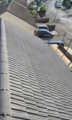Newly tiled roof